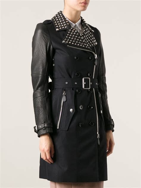 burberry brit studded trench